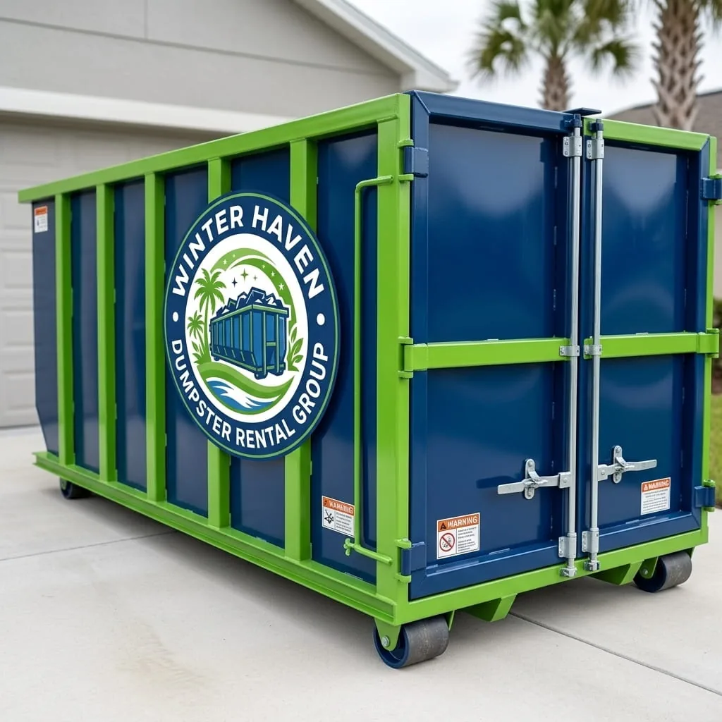 Renovation debris a dumpster handles that city curbside won't collect in Winter Haven FL